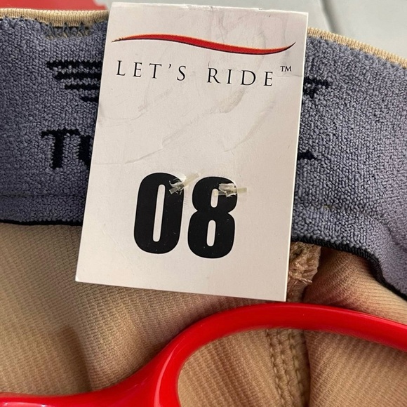 Tuff Rider Pants Kids Beige Tan Slim Equestrian Horse Riding Pants Sz 8 NWT - Picture 10 of 10